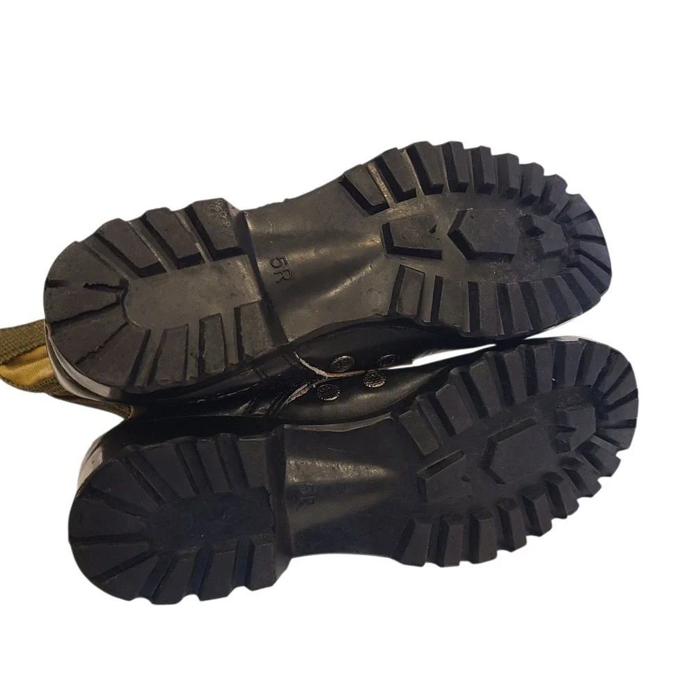 VIETNAM WAR ORIGINAL US ARMY JUNGLE BOOTS-SIZE 5 R‎ Primo Condition - Picture 6 of 10